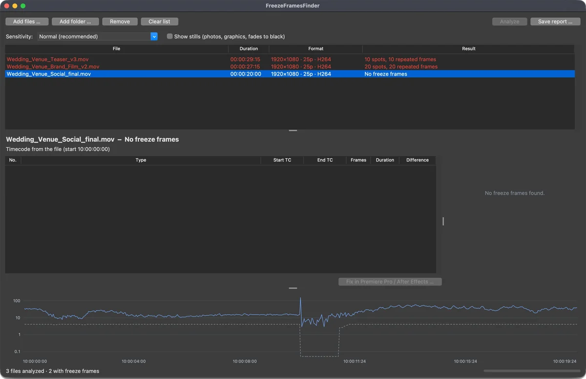 Result for the social clip: no freeze frames found.
